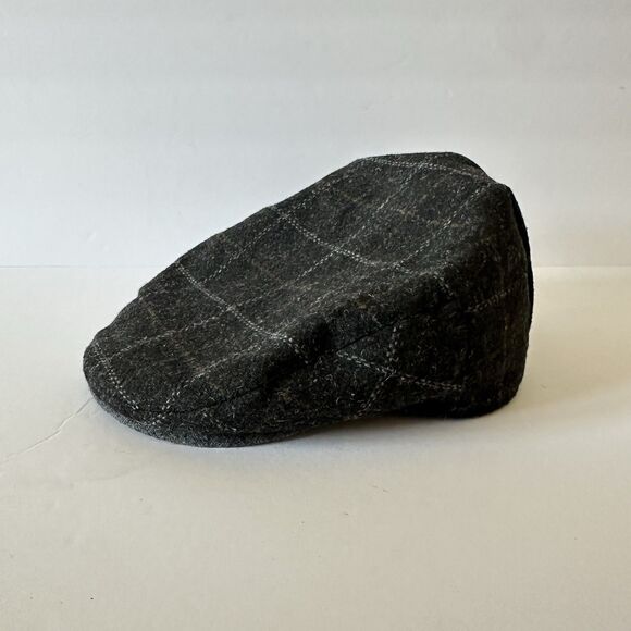 Stetson All American Gray Wool Blend Newsboy Paperboy Flat Cap Hat Small/Med - Picture 1 of 7